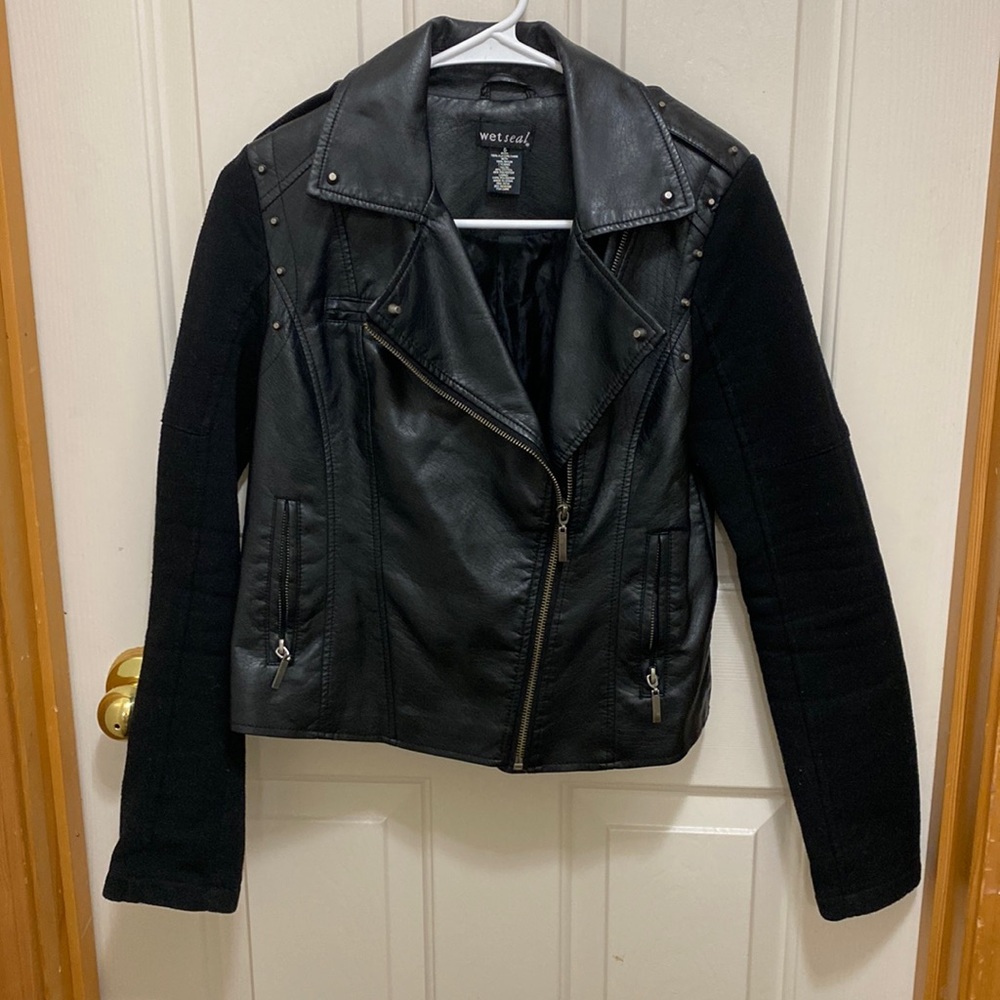 Wetseal pleather jacket
